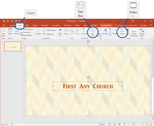 How to add text to videos in PowerPoint