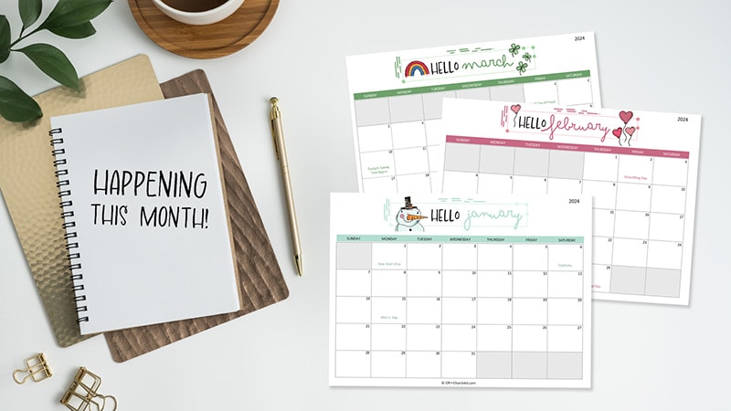 Use this free calendar to keep your church informed about events