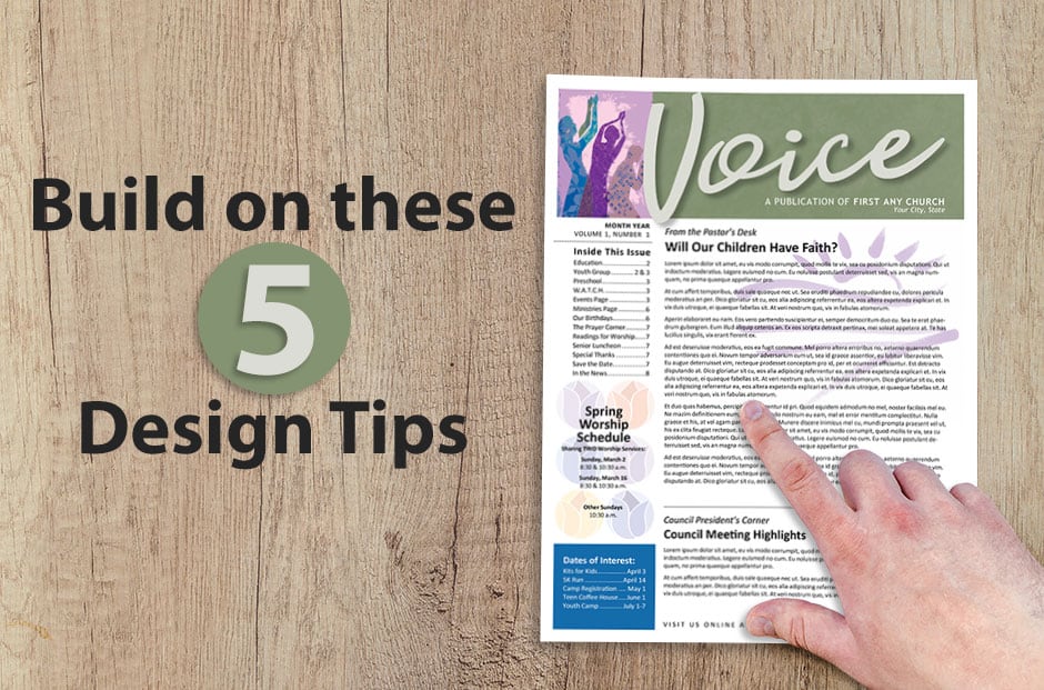 5 Design Ideas For Better Church Newsletters