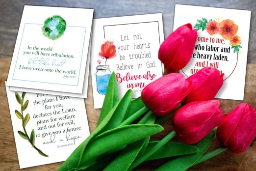 MINI Printable Scripture Cards 1 Inspirational Cards 