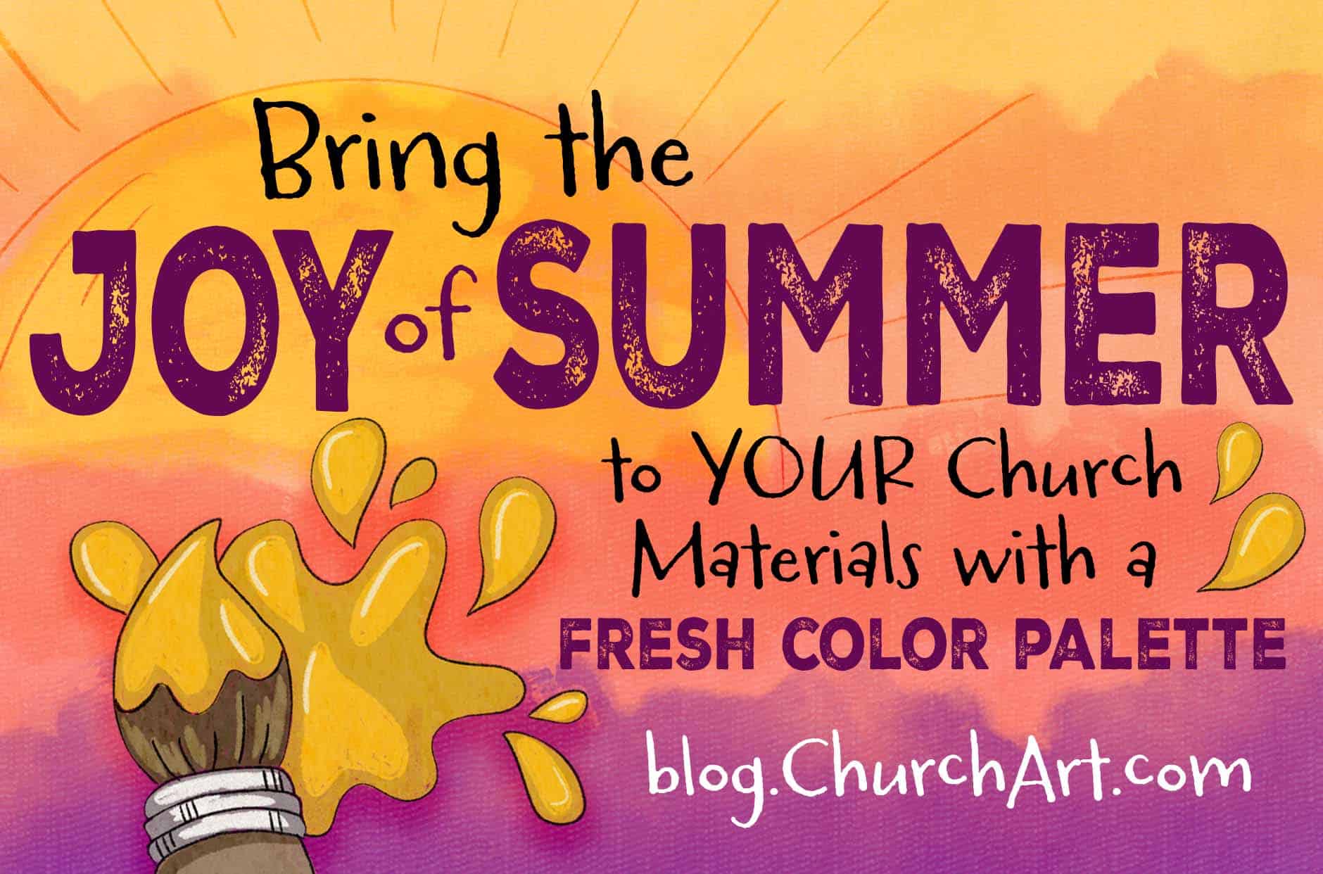 Summer color palettes for your church newsletters