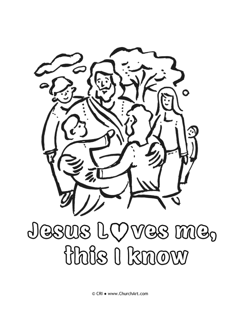 Coloring Pages For Sunday School Jesus Image