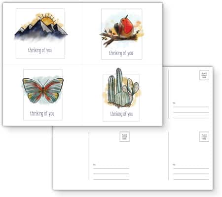 Postcard in Publisher - FREE Template Download