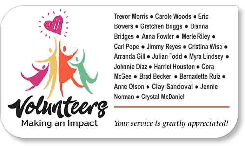 Honor Your Church Volunteers Sample Image