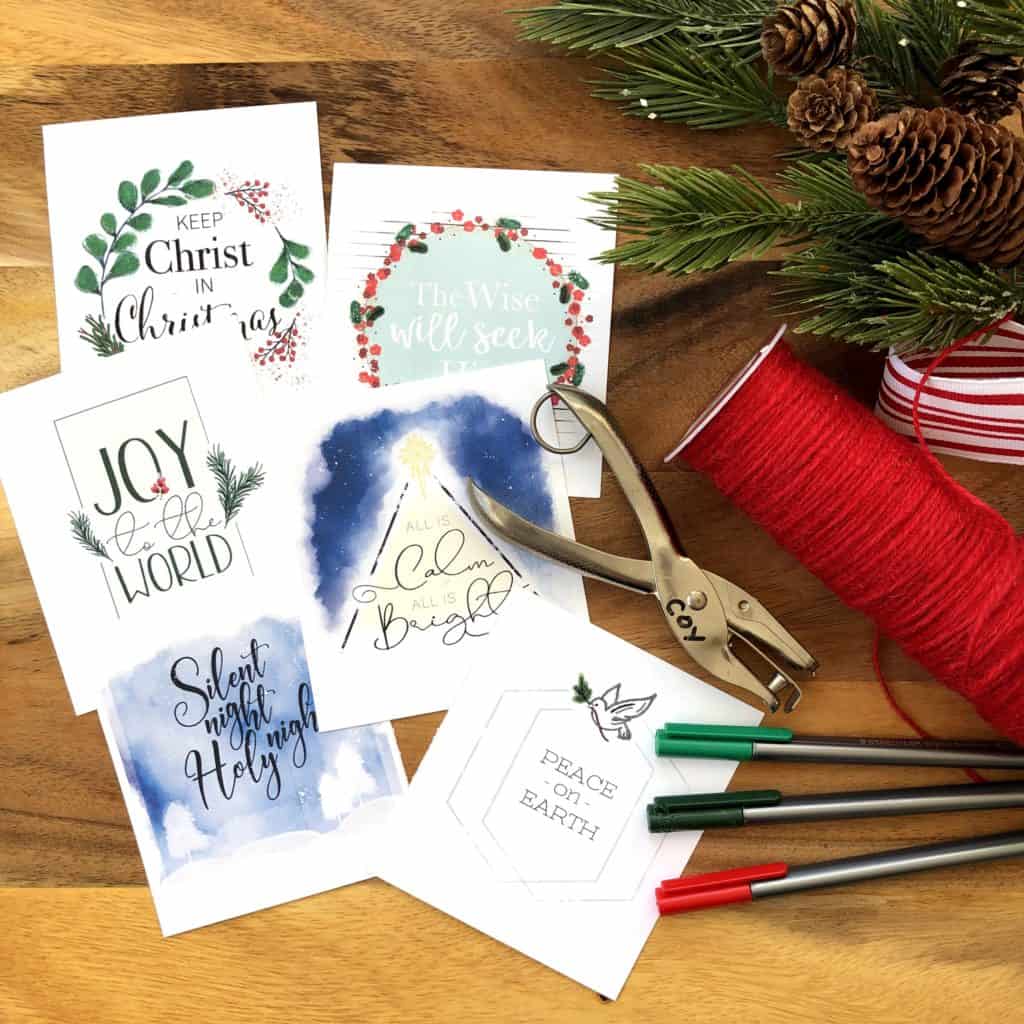 Christmas Scripture Cards Ideas