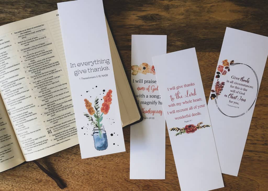 Bible verse bookmarks