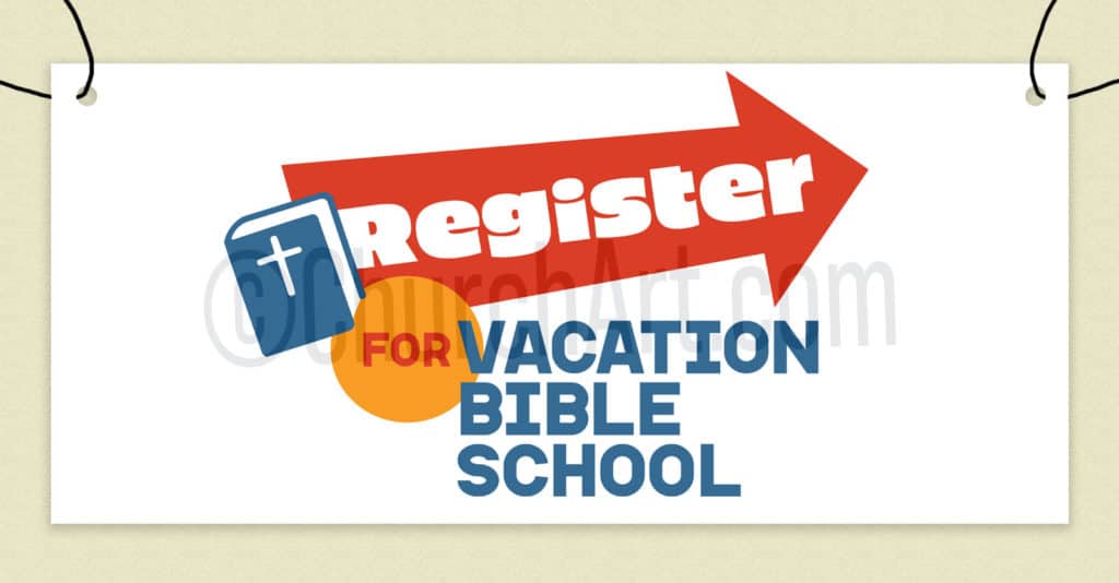 Use signs and banners to promote VBS