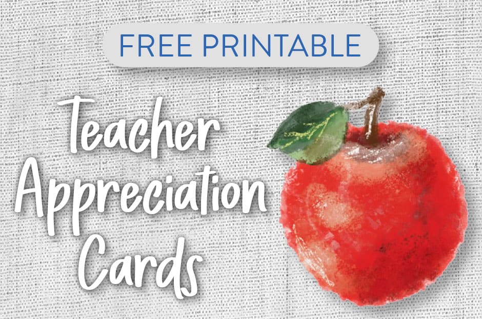 Free Printable Teacher Appreciation Postcards