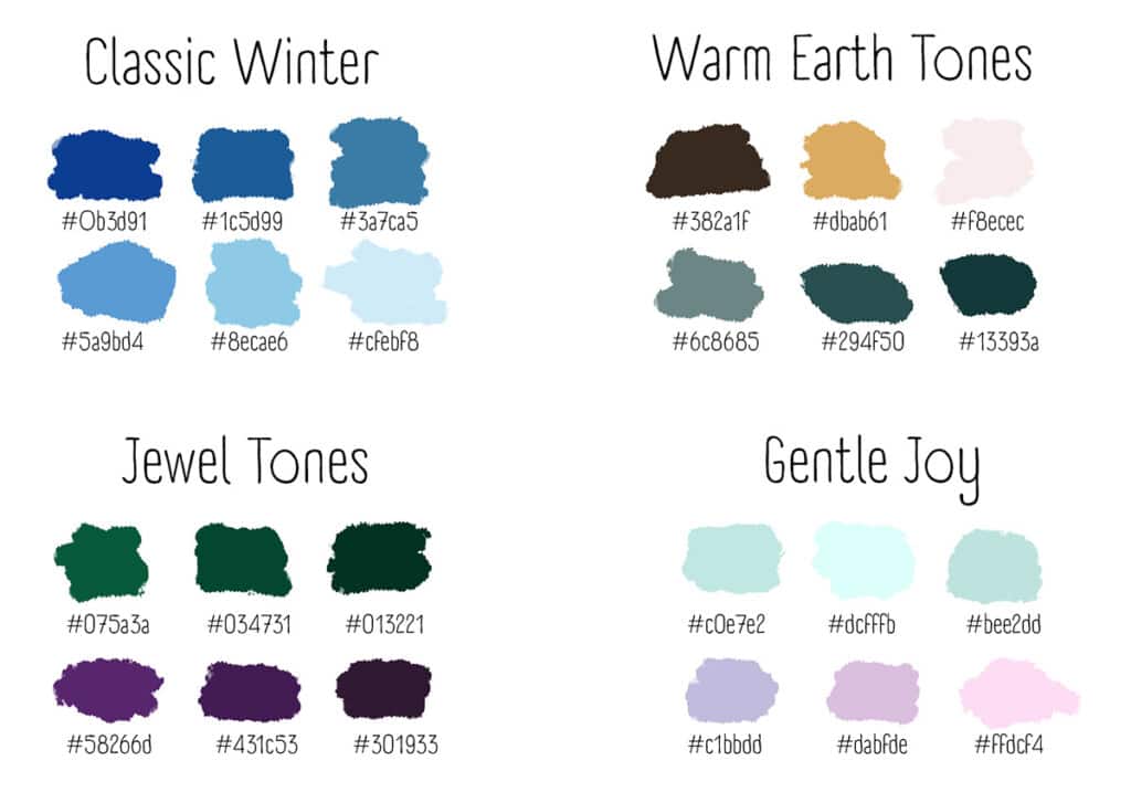 Winter Palette Colors