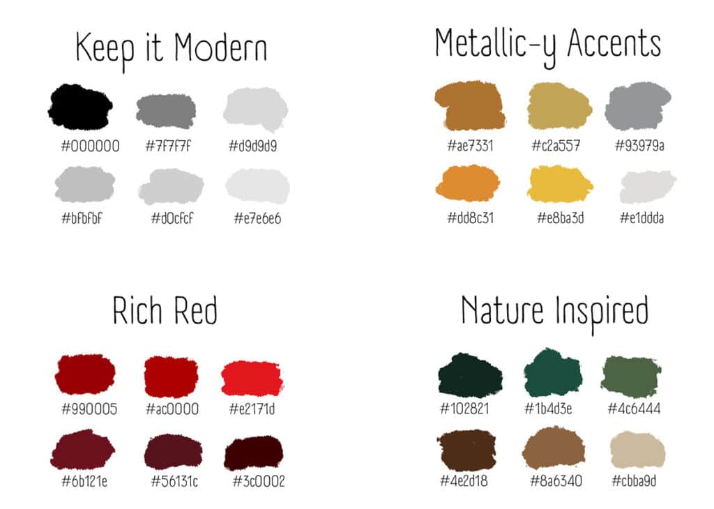 Winter Palette examples