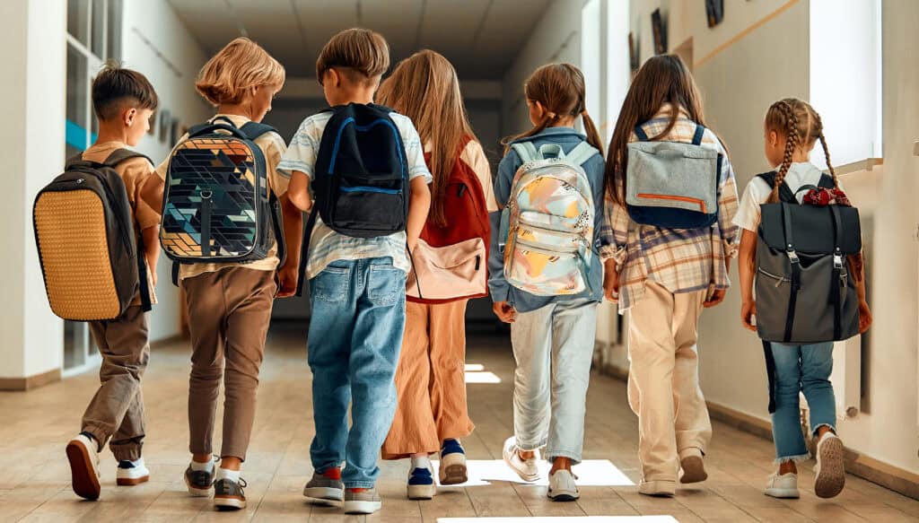 Children Learning In A School Classroom