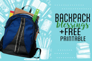Backpack Blessing Back To School Tags