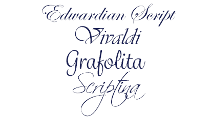 Calligraphic Fonts