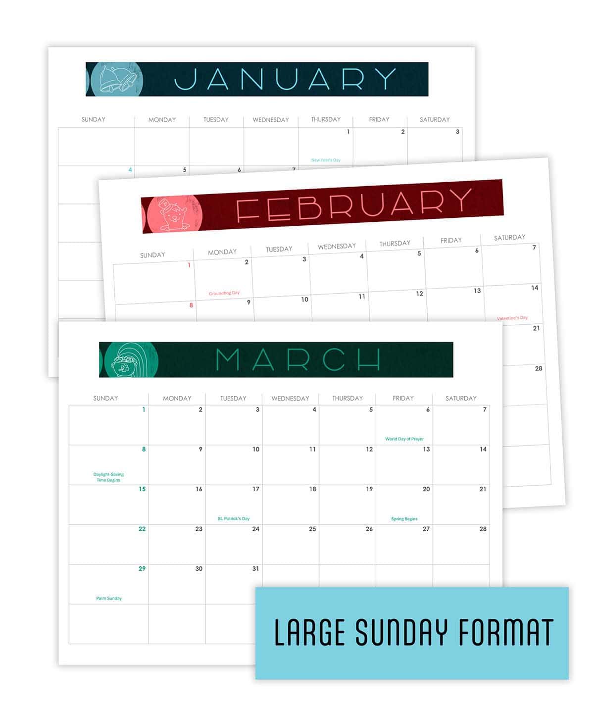 Church planning calendar used to organize ministry activities and effectively communicate dates.
